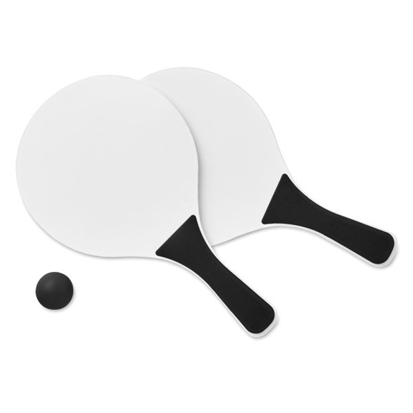 Mini Match komplet za tenis na mivki loparji MDF - Črna