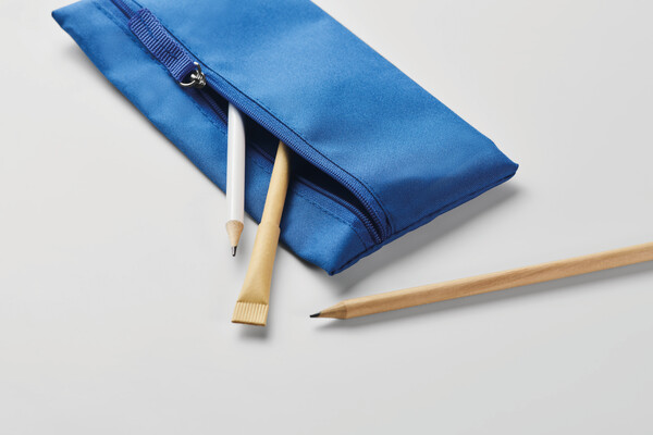 Trousse à crayons avec zip Study - Bleu Royal