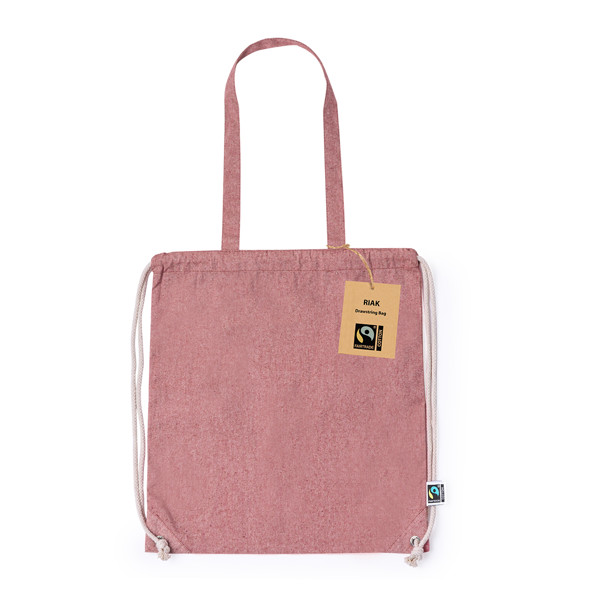 Bolsa Mochila Riak Fairtrade - Negro