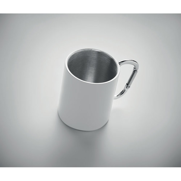 Metal mug and carabiner handle Arom