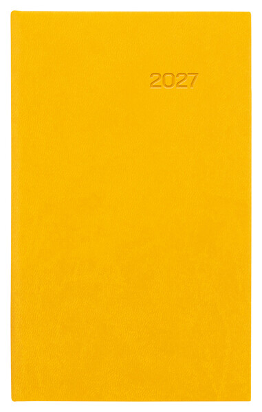 Vreckový týždenný diár Viva 2027 (CZ), 9x15cm - Žltá