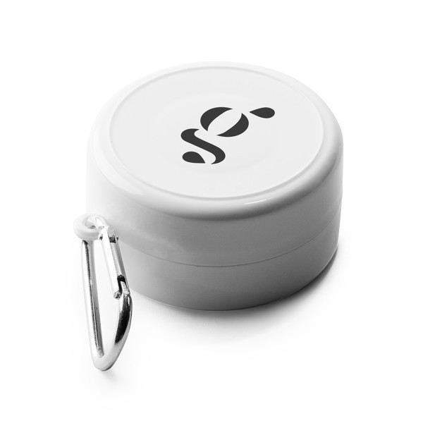 Vaso plegable personalizado con tapa y mosquetón 220 ml