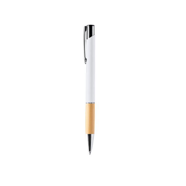 Ball Pen Borux - White / BLUE INK