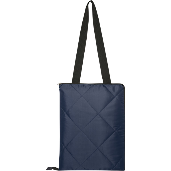 Nappe de pique-nique en polyester recyclé GRS Clary - Marine