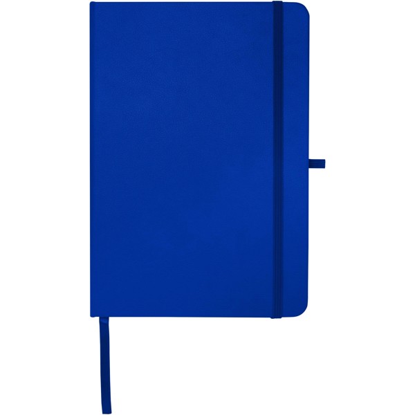 Carnet A5 Teak ligné recyclé à couverture rigide - Bleu royal