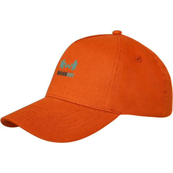 Boné de 5 painéis de 260 g/m² Doyle - Laranja