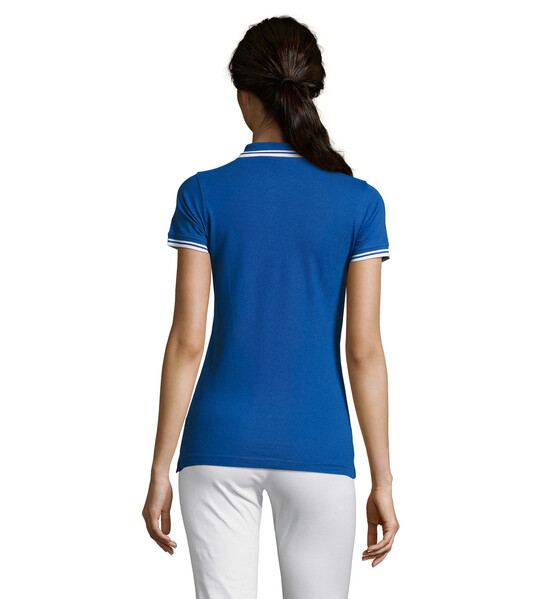 PASADENA pólo mulher 200g Pasadena Women - Azul Real / BrancoS