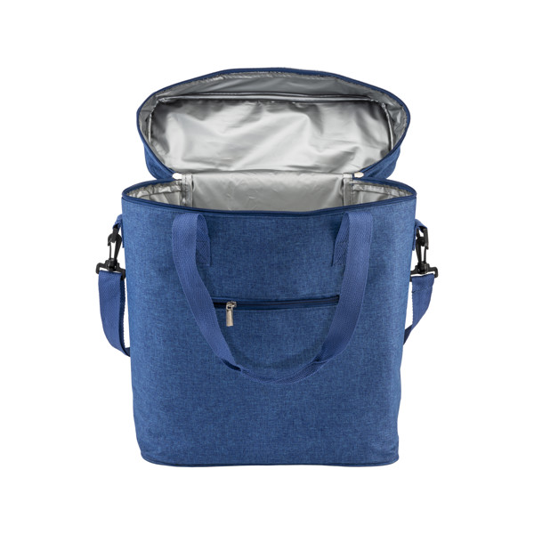 Borsa Termica In R-Pet Melange Con Interno Bianco In Peva.