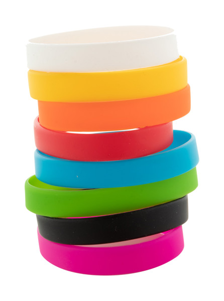 Wristy silicone wristband, 202 mm width - White