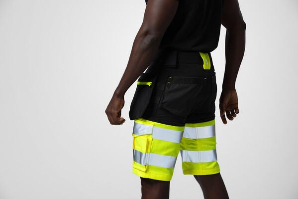 6580 Shorts Stretch YELLOW/BLACK C46