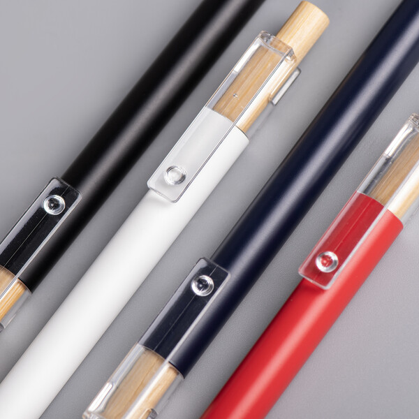 AAARR - BND185 - Stylo en aluminium recyclé, bambou FSC® et ABS recyclé