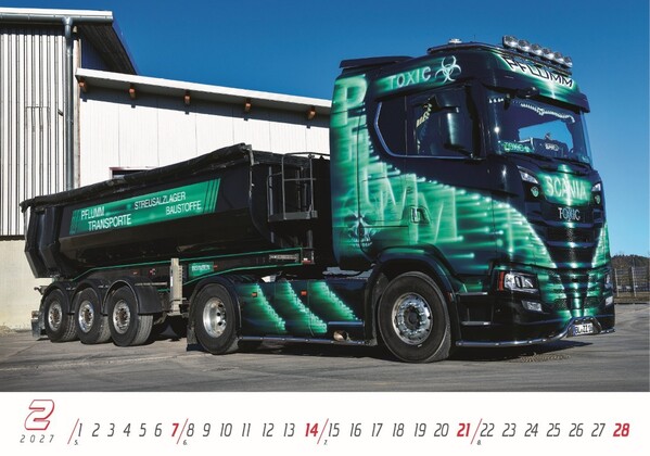 Nástenný Kalendár Trucks 2027