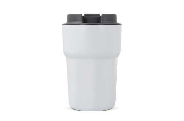 Zambezi keramična termo skodelica 350 ml, reciklirano jeklo - Bela