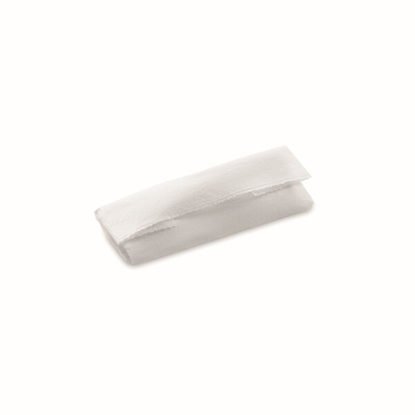 Aluminium token keyring - €1 coin / Tissue paper wrapping
