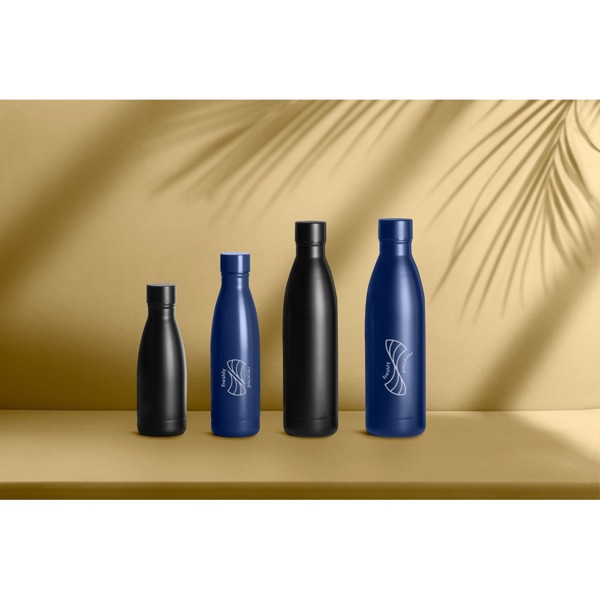 RE-BUFFON XL. Dvojstenná fľaša z nehrdzavejúcej ocele (90% recyklovaná) - Biela