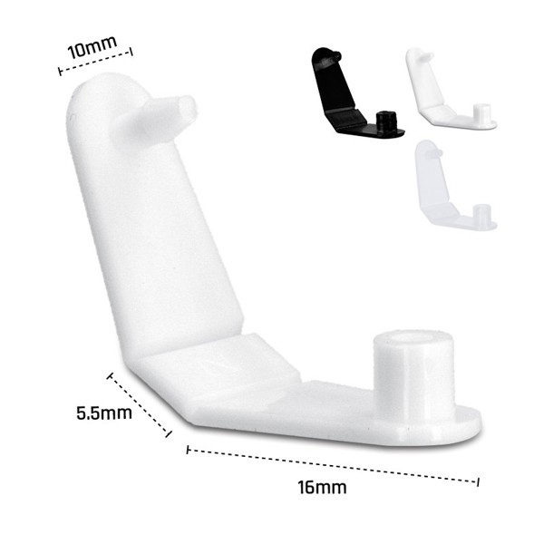 PP ATTACHMENT THICKNESS 4MM FOR KEY RING - Blanc / 