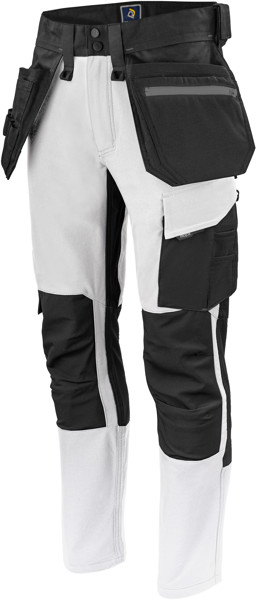 Men's Stretch Workwear Trousers ProJob | 5551 Waistpant Stretch (146-156) - White / (154)