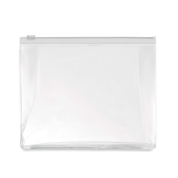 Cosmetic pouch with zipper Cosmobag - Transparent White