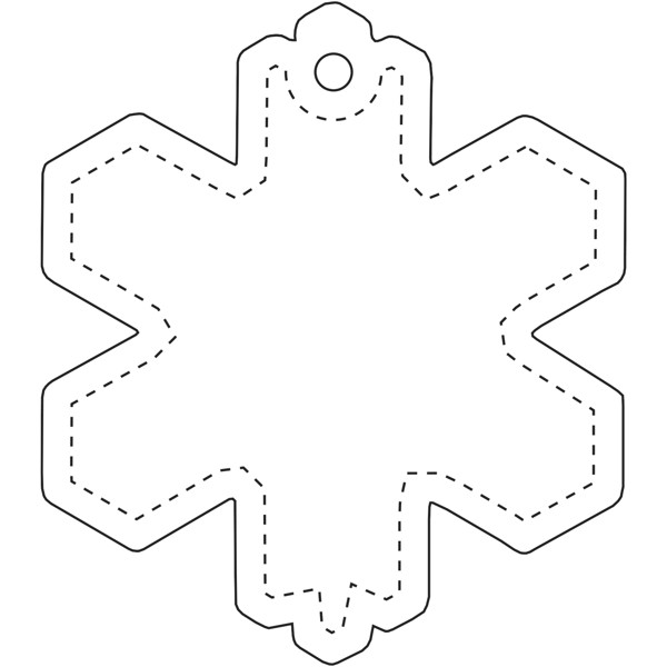 Pendente refletor de PVC de floco de neve RFX™ - Amarelo neón