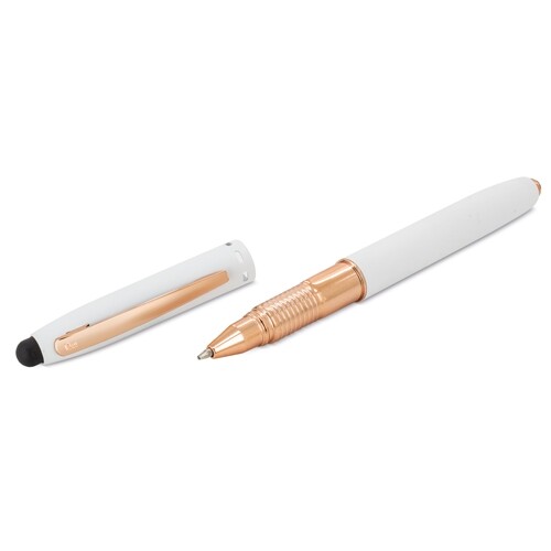 STYLO MÉDICAL ROLLER AVEC LAMPE TORCHE PIERRE DELONE “ENT” - Blanc