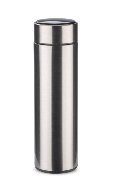 Termovka s termometrom LEDIKT 440 ml - Silver