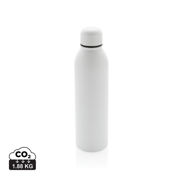 RCS gerecycled roestvrijstalen vacuümfles 500ML - Wit