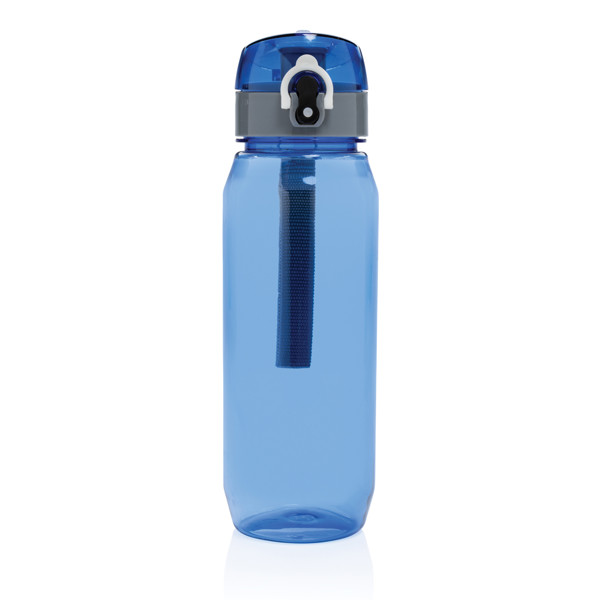Bouteille d'eau étanche 800ml en PET recyclé RCS Yide - Bleu