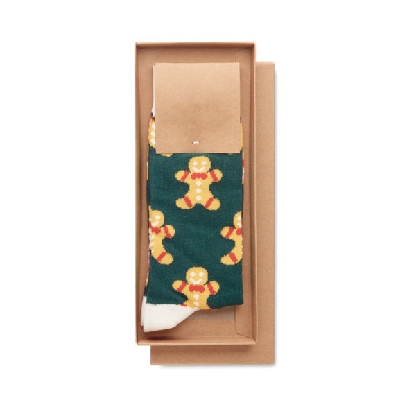 Pair of Christmas socks M Joyful M - Yellow