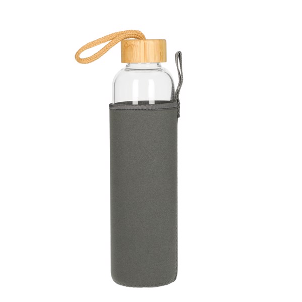 Glasflasche Mit Hülle "Bamboo" 0,75 L