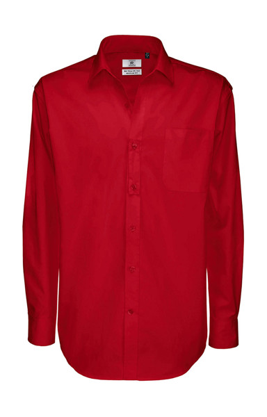 SharpLSL / Men Twill Shirt - Deep Red / 4XL