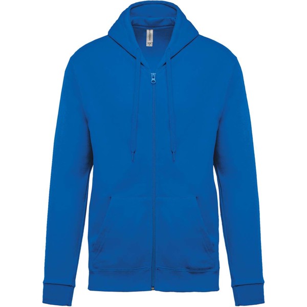 Full Zip Hooded Sweatshirt - Light Royal Blue / XS