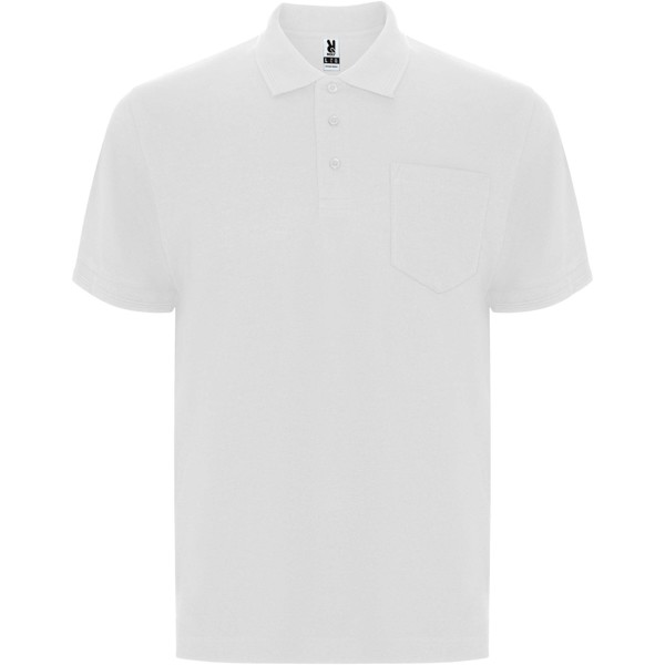 Polo Centauro Premium unisexe à manches courtes - Blanc / XL