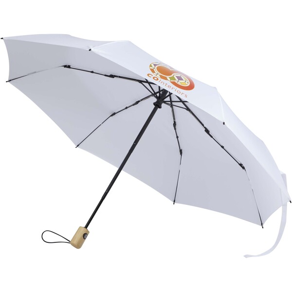 Renee 23” foldable auto open & close umbrella - White