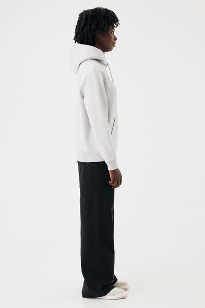Mikina s kapucí IQONIQ Joshua z recyklované bavlny - Light Heather Grey / 4XL