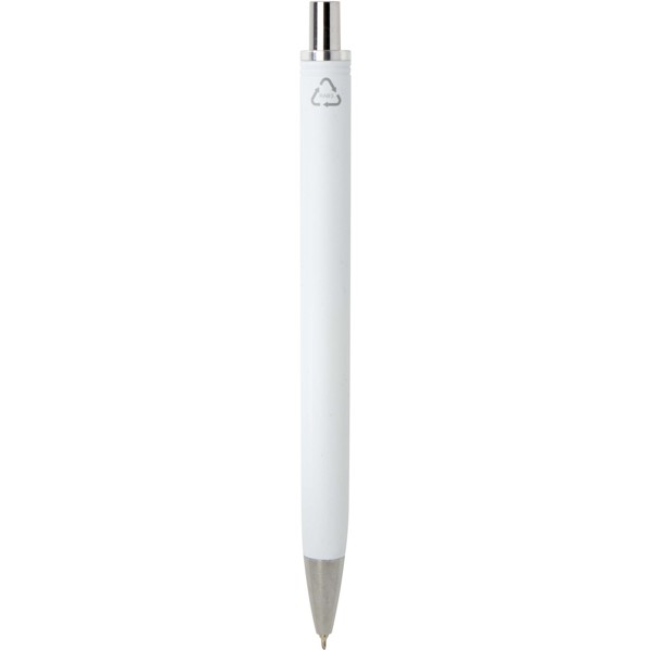 Feld RCS recycled ballpoint pen with metallic finish (black ink) - White