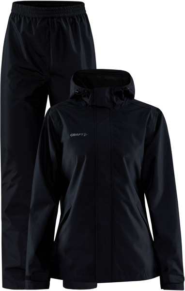 Ladies' Rain Suit Set Craft | CORE Explore Rain Set W - Black / XS