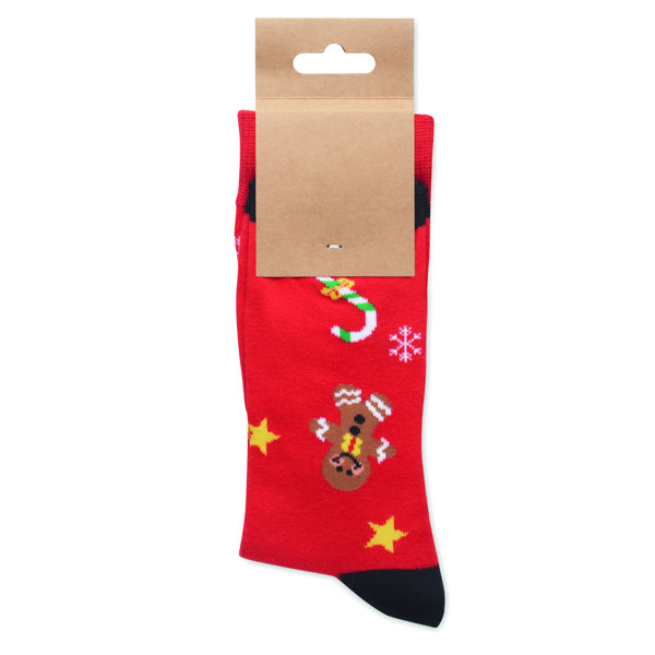 Pair of Christmas socks L Soc Large - Red
