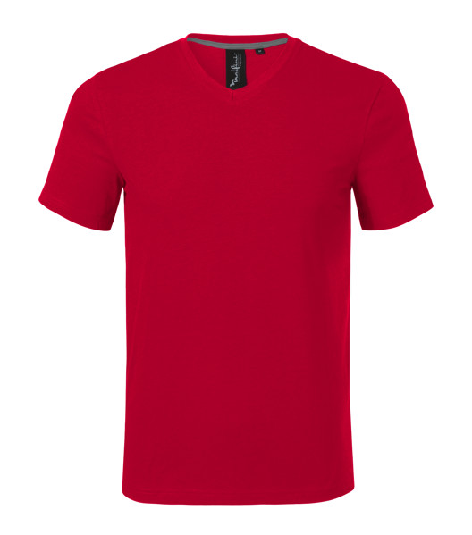 Tričko Pánské Malfini Premium® Action V-Neck - Formula Red / M
