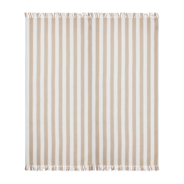 VINGA Ornos GRS hammam family towel - Beige / White