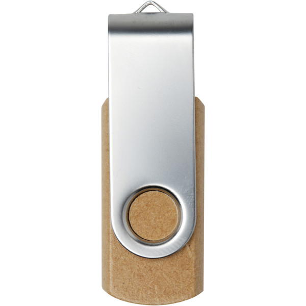 Rotate recycled paper USB 2.0 - Kraft Brown / 1GB