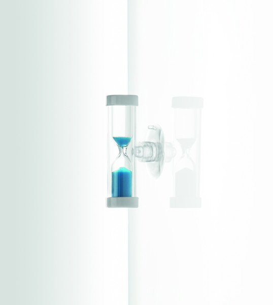 Časovnik Quickshower, 4-minutni pesek, prisesek - Modra