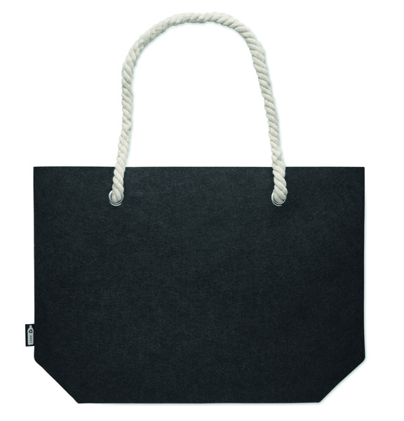 RPET felt beach bag Feltsea - Stone Grey