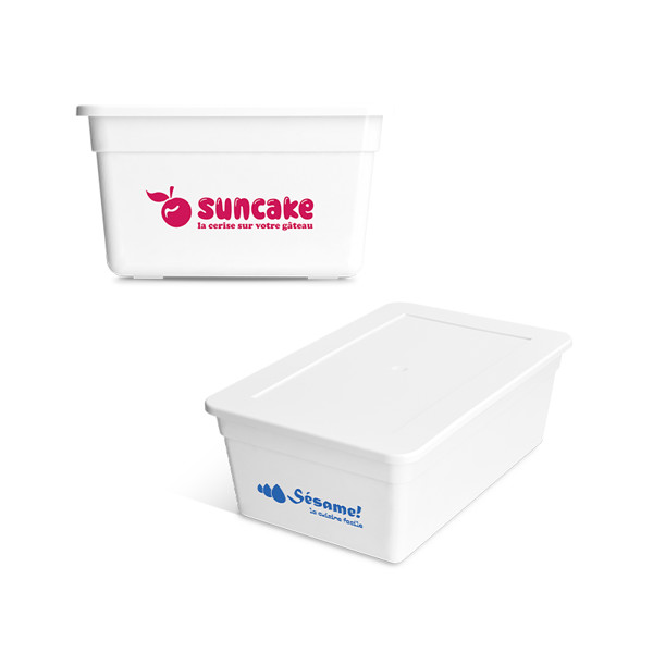BOITE DE RANGEMENT & BOITE A REPAS (LUNCH BOX) EN PLASTIQUE PP - Blanc