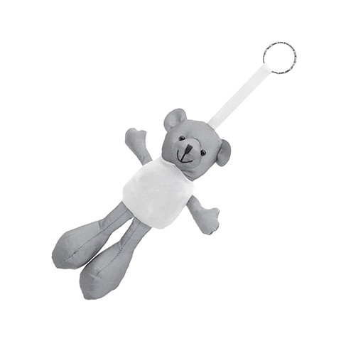 Teddly keyring - White