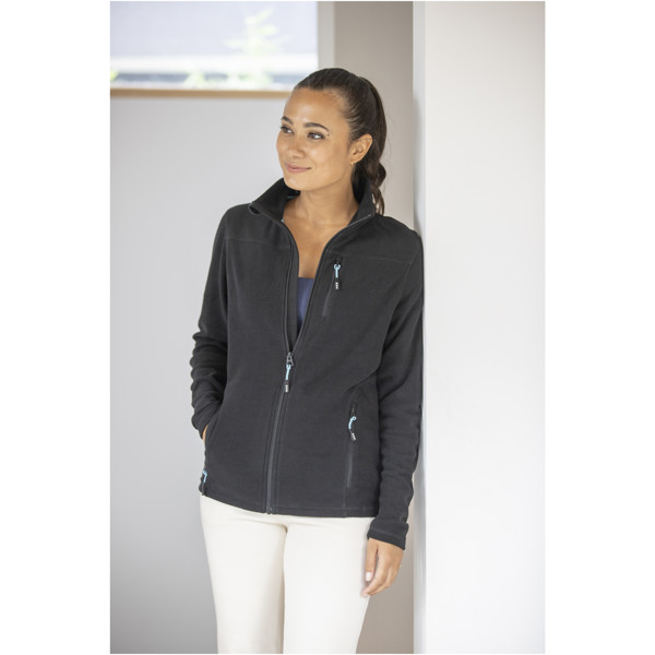 Veste Amber pour femme en polaire entièrement zippée recyclée GRS - Blanc / XL
