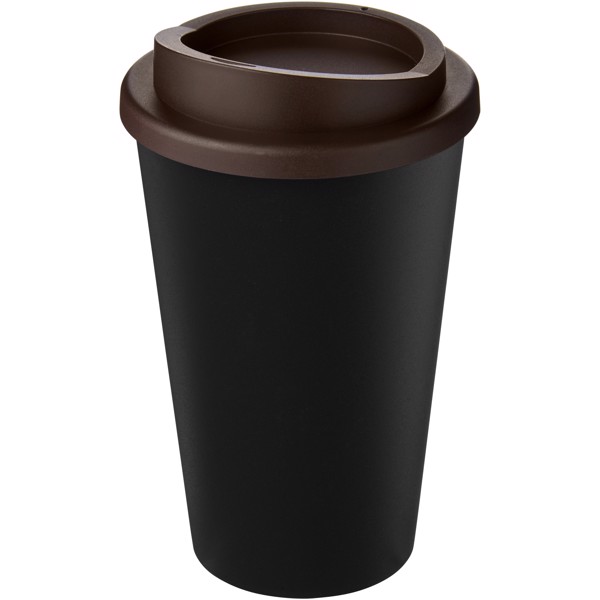 Americano® Eco 350 ml recycelter Becher - schwarz / braun