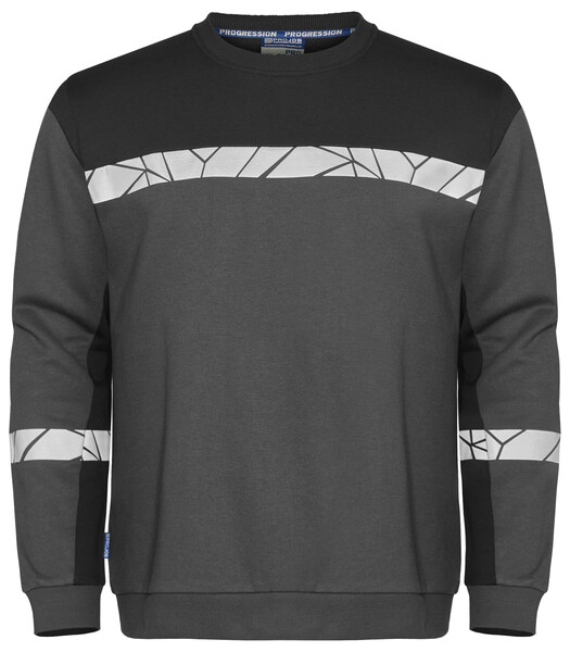 7101 CREWNECK SWEATSHIRT PGL Grey/Black 5XL