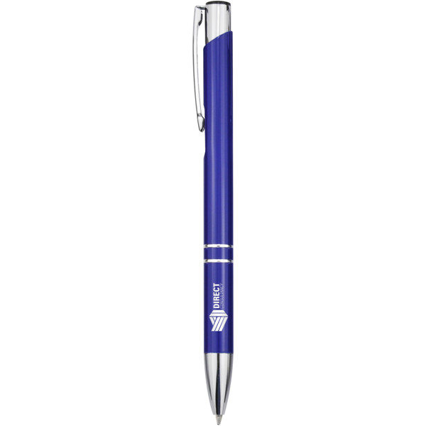 Stylo bille en aluminium recyclé Moneta (encre noire) - Bleu royal