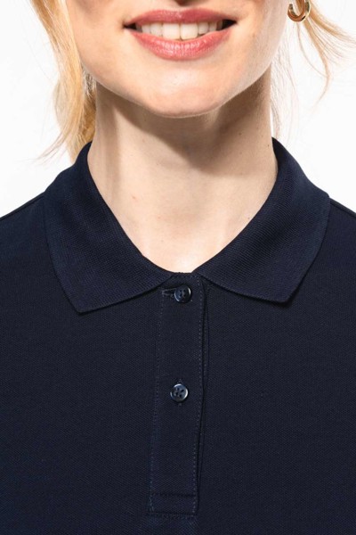 Ladies' Short-Sleeved Supima® Polo Shirt - White / XL
