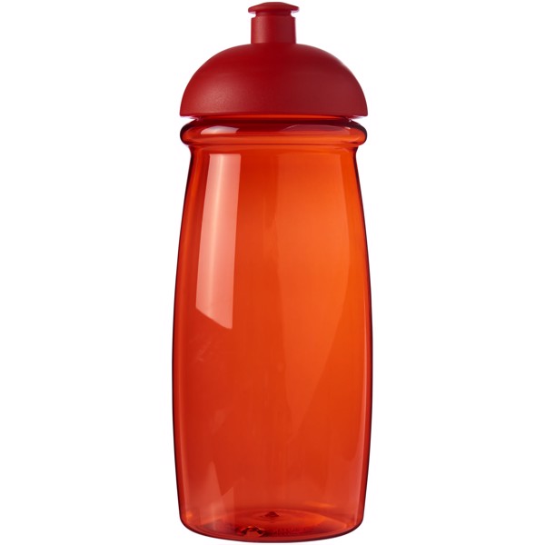 Sportovní láhev s kupolovitým víčkem H2O Pulse® 600 ml - Červená s efektem námrazy